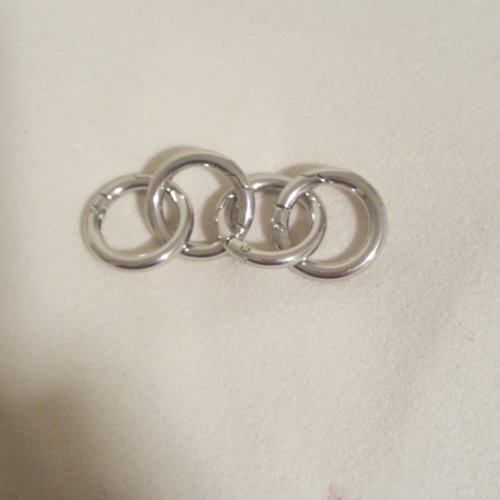 Miche silver 1" carabineers set of 4